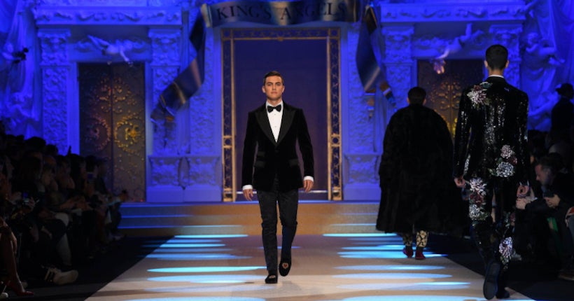 Paulo Dybala a défilé à l'occasion de la Fashion Week de Milan