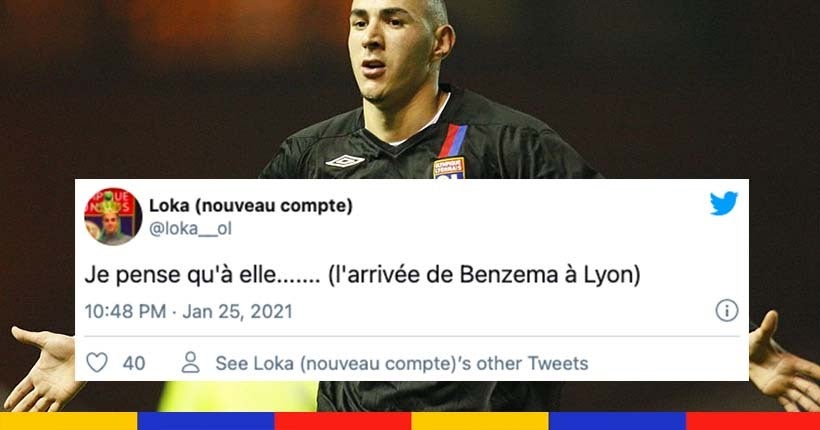 L'idée d'un retour de Benzema à l'OL enchante les Lyonnais sur Twitter