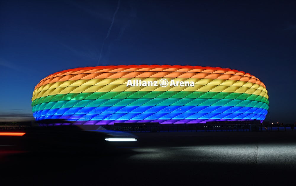 L'Allemagne s'habille des couleurs arc-en-ciel pour protester contre la décision de l'UEFA