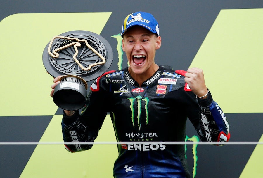 Le Français Fabio Quartararo est devenu dimanche champion du monde de MotoGP