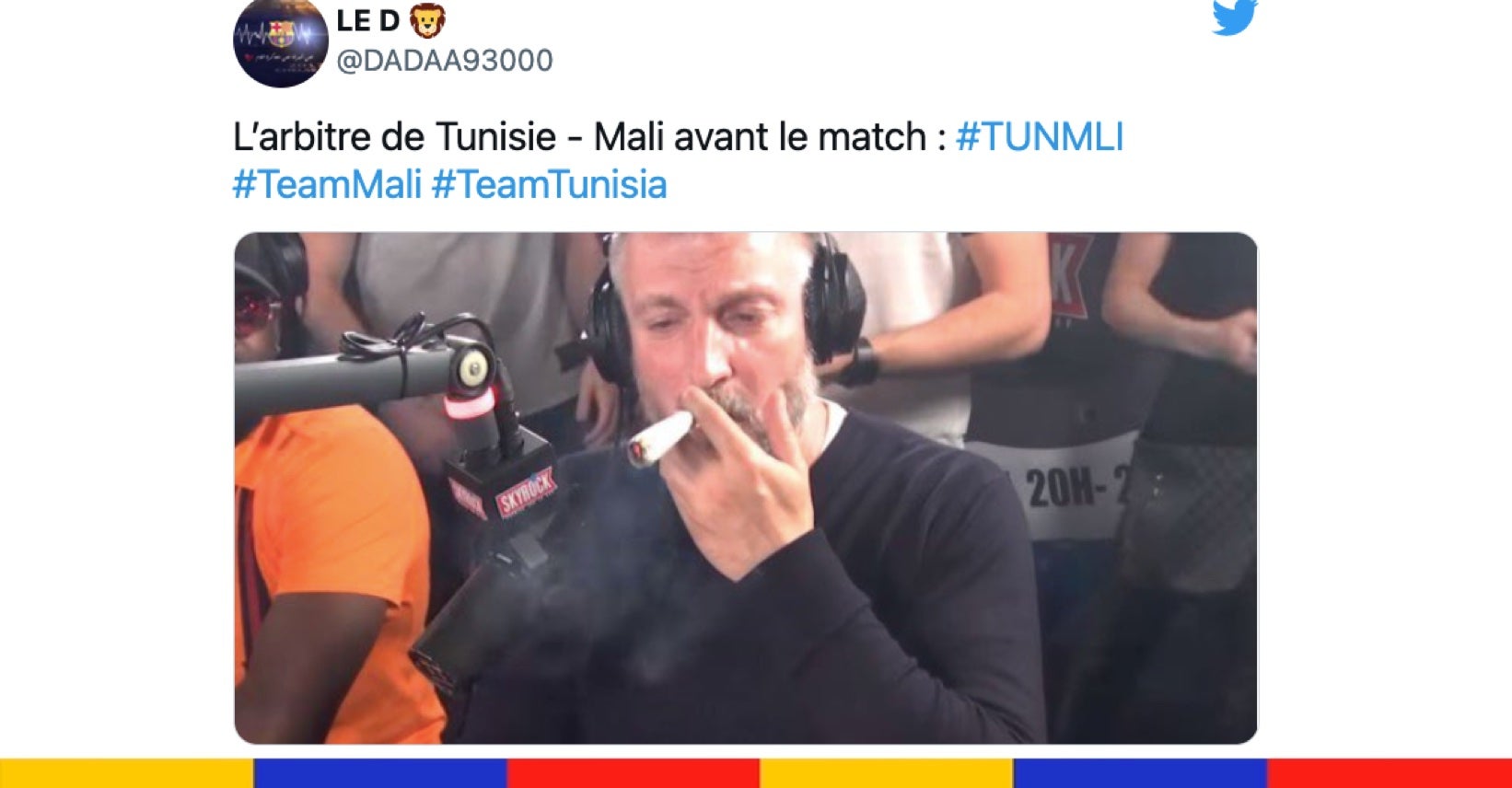 Le grand n'importe quoi des réseaux sociaux : arbitre de Tunisie-Mali