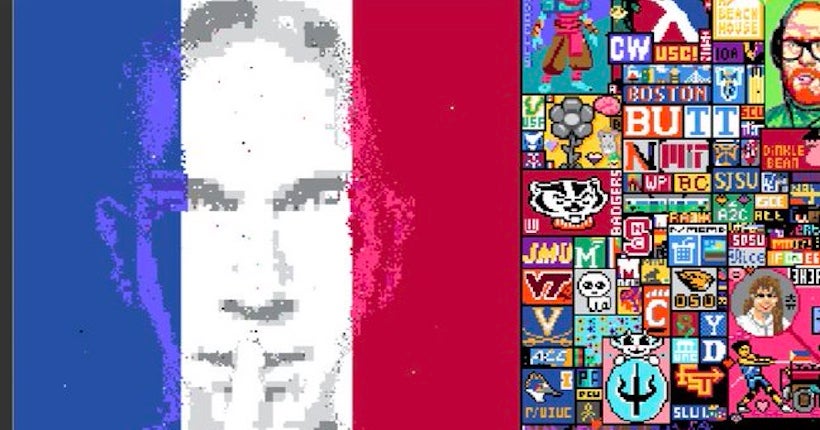 Zinédine Zidane, symbole de la France qui gagne pendant la Pixel War